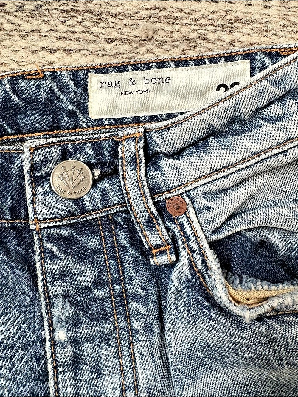 Rag & Bone Nina High Rise Ankle Cigarette Jeans 23